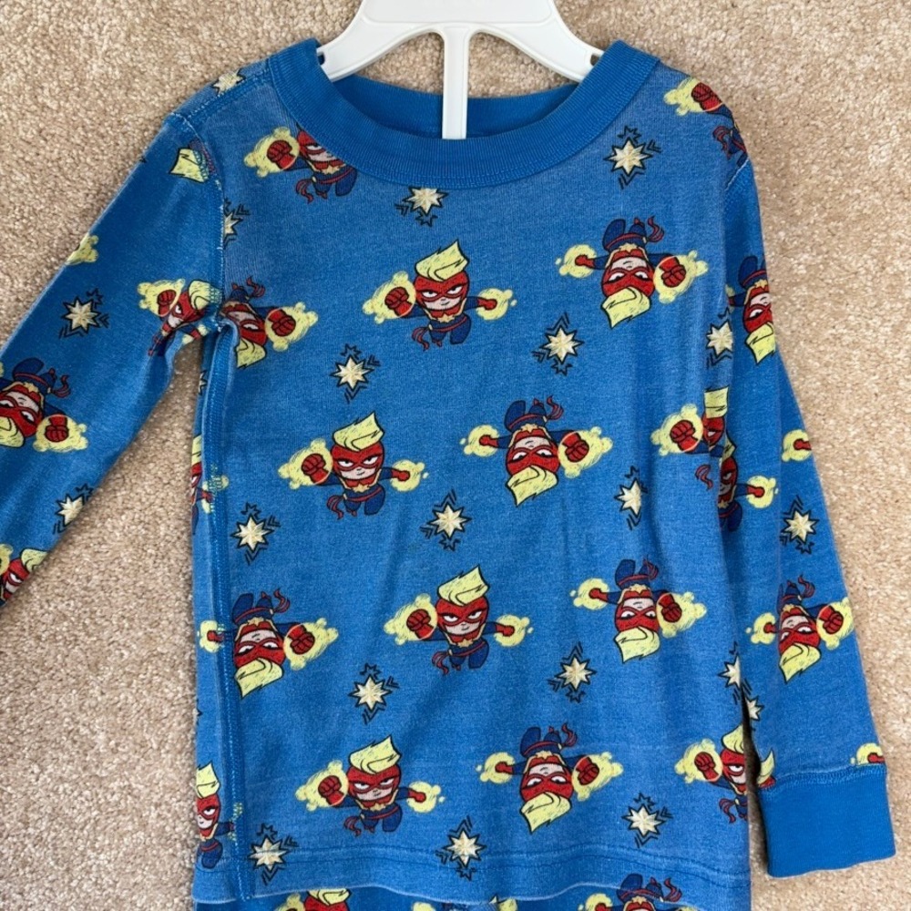 Hanna Andersson MARVEL Pajama Set pjs‎ Size 3T 90cm Long Sleeve Pants